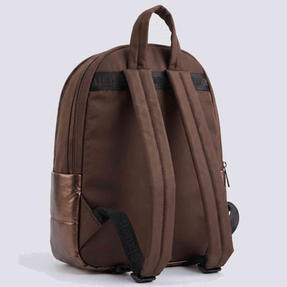 Blauer zaino trapuntato con logo F6WAVE04/PAD marrone