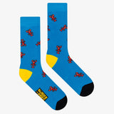 Calze Food Socks BF1008 "Orange Lobster" Socks Burger and Fries