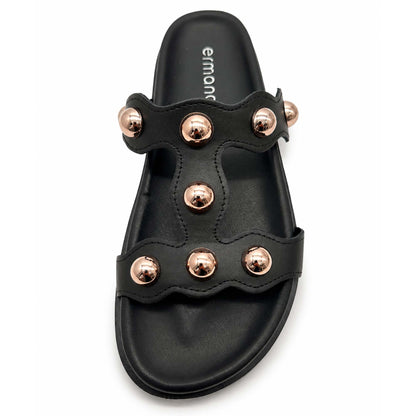 Ciabatte Ermans 7401 Sandali donna nero