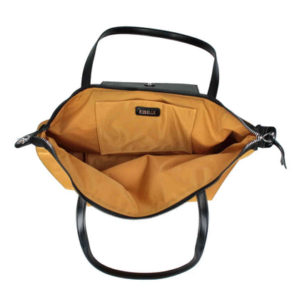 Borsa a spalla REBELLE NOA NYLON Giallo Mostarda