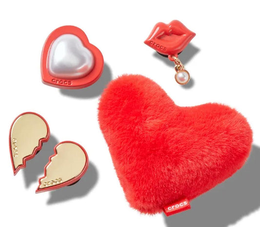 Jibbitz™ Charms per Sabot Unisex San Valentino Kit 5 pz