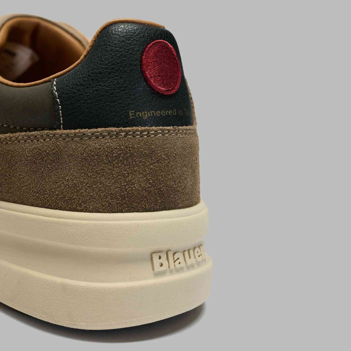 Sneaker Blauer KYOTO01 scarpe uomo pelle brown/cognack