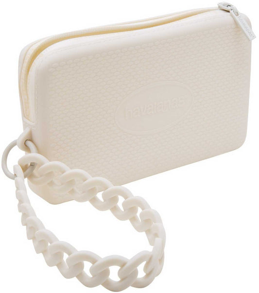 Borsa donna Mini bag Chain Havaianas in  silicone beige