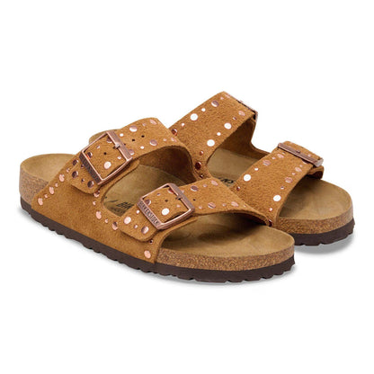 Sandali Arizona Rivet Birkenstock camoscio mink 1031731