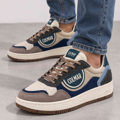 Sneaker Colmar Austin Effect E098 Uomo Verde/Blu
