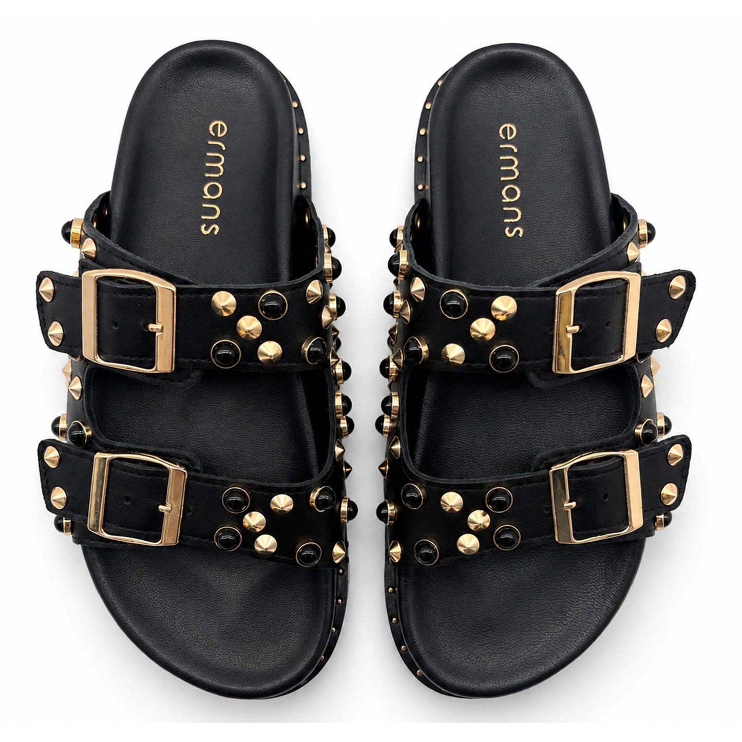 Sandali Ermans 4040 ciabatte donna nero