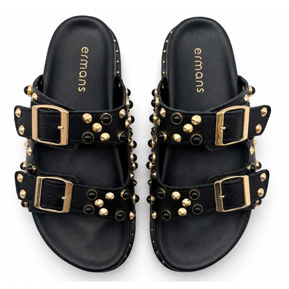 Sandali Ermans 4040 ciabatte donna nero