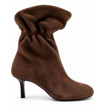Stivaletto INUOVO D74008 donna in camoscio taupe