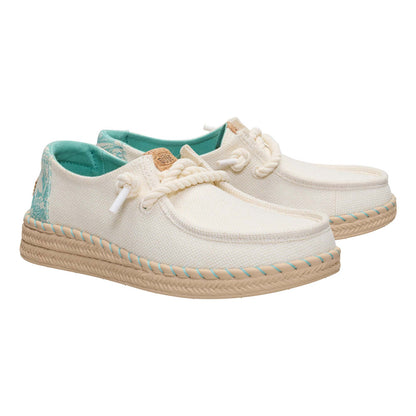 Scarpe Hey Dude Wendy Espadrille Hibiscus donna 445237-ONI | leggere, comode e slip-on