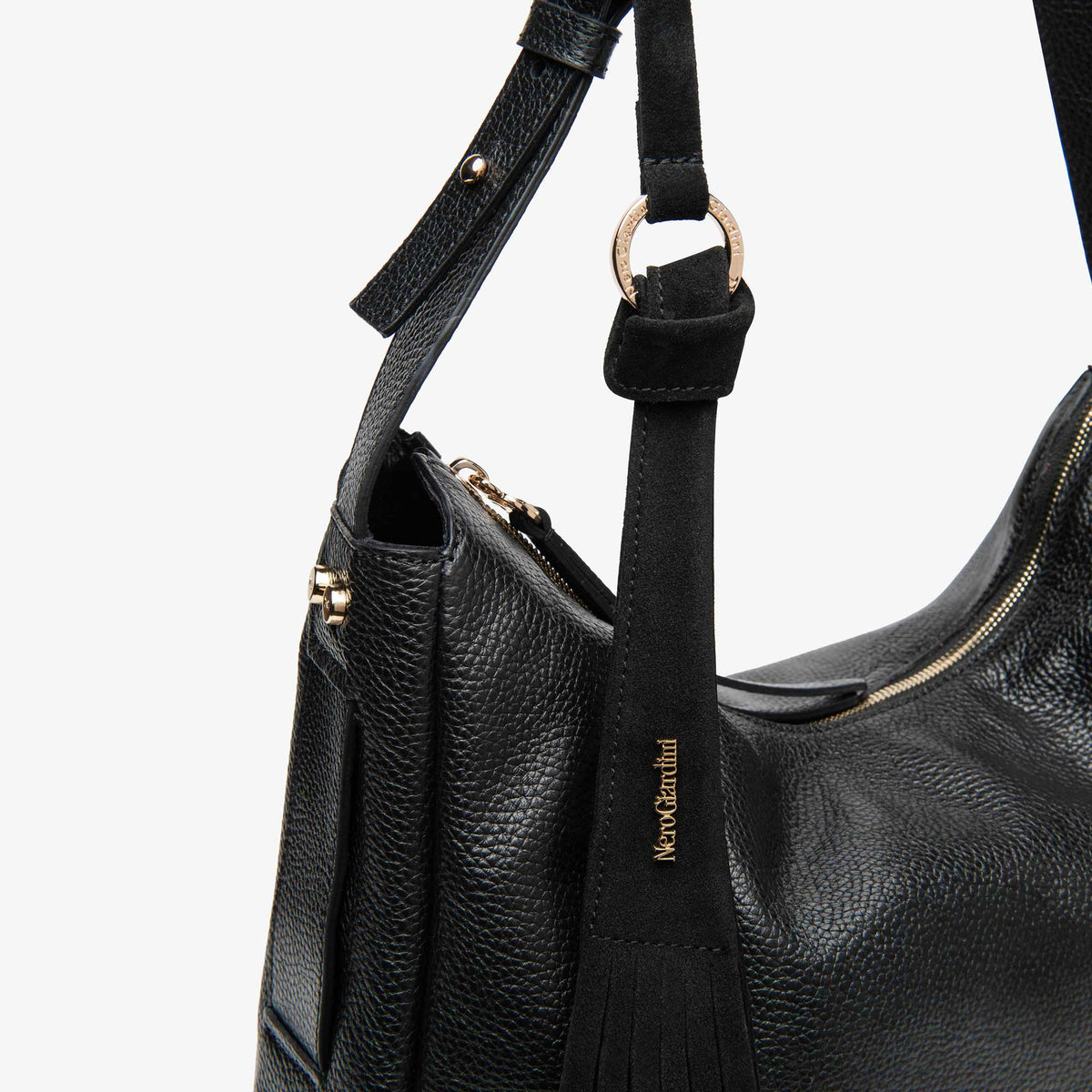 Borsa hobo in pelle NeroGiardini I644331D-100 donna