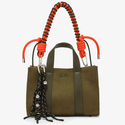 Mini bag velvet corduroy SUN68 Y46221_74 militare scuro