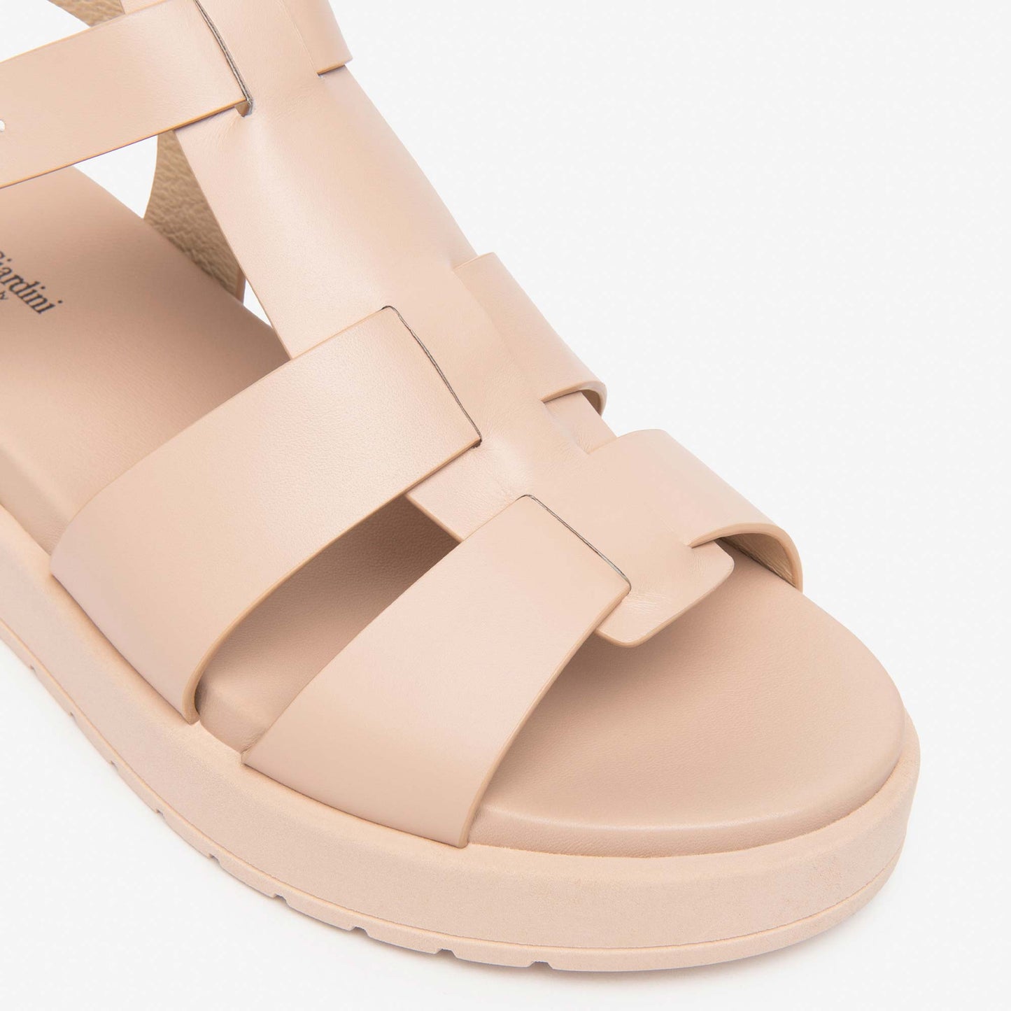 Sandali Platform NeroGiardini Donna E617050-614 | Pelle Rosa, Tacco Comodo