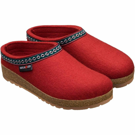 Pantofole HAFLINGER Franzl 711001211 rosso - dettaglio 3