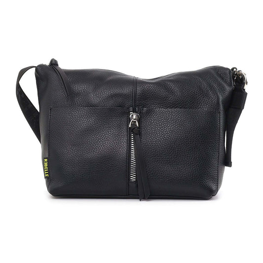 Borsa a spalla  REBELLE LYCAENA BIG nera