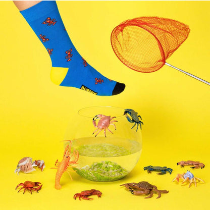 Calze Food Socks BF1008 "Orange Lobster" Socks Burger and Fries