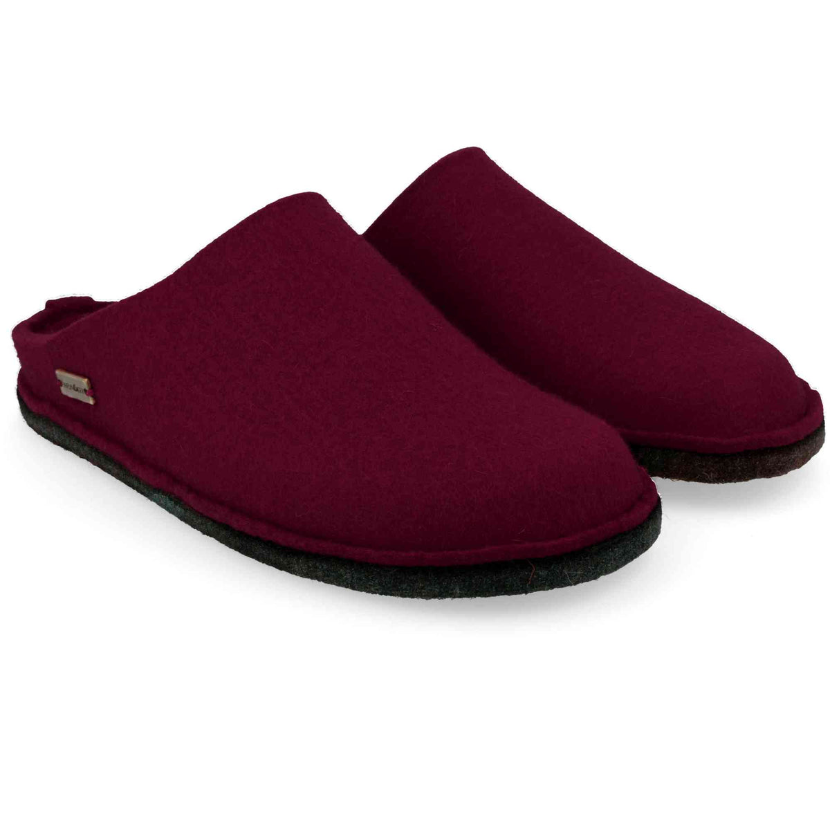 Pantofole HAFLINGER Soft 31101009 bordeaux in feltro di lana - dettaglio 3