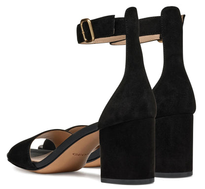 Sandali GEOX "Virnilisa"  in camoscio nero