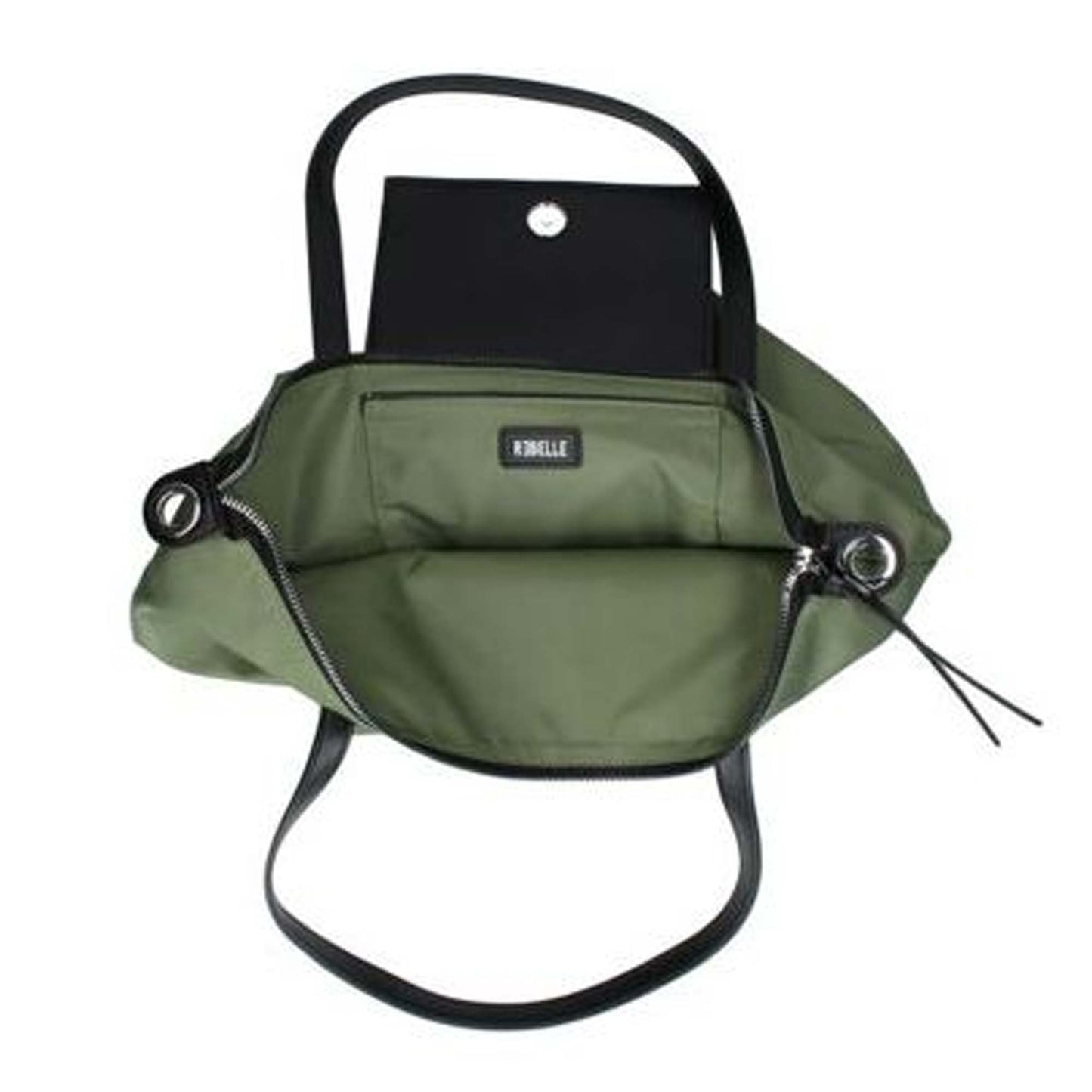 Borsa a spalla REBELLE NOA Big Nylon olive