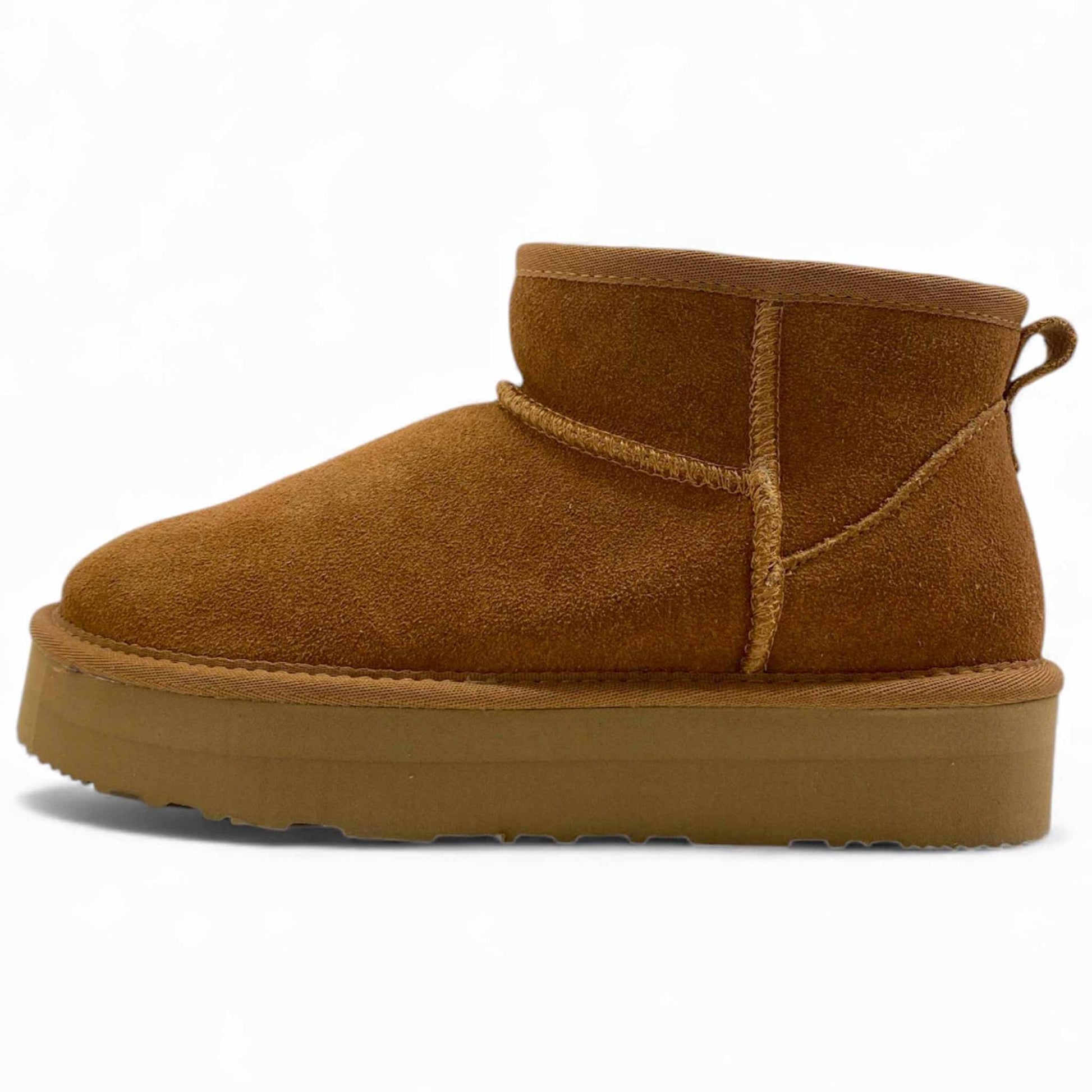 Stivaletti Bottega Fermana art.C502 mini platform camel