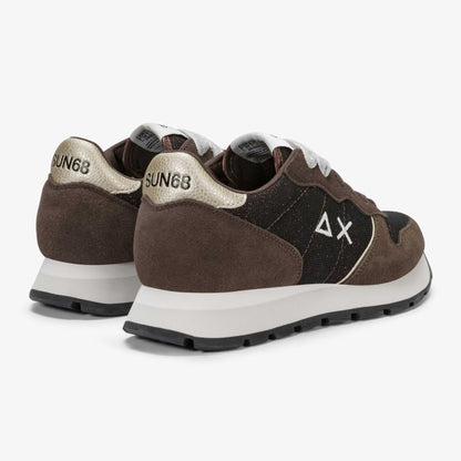 Sneakers SUN68 "ALLY GLITTER TEXTILE" Z46204-08 Marrone