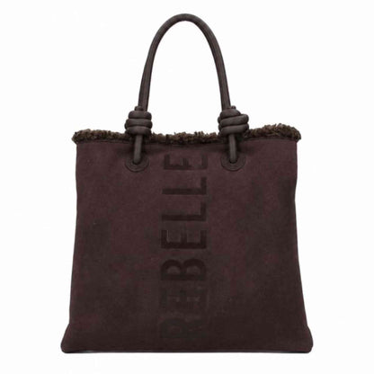 Borsa a mano  REBELLE ASE BIG FURRY Marrone wengè