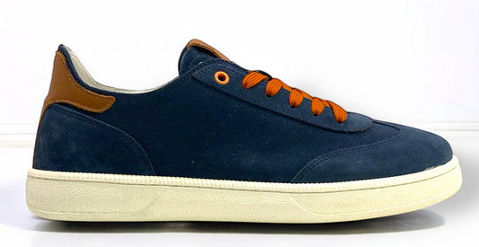 Sneaker KEBO LG5040 scarpe uomo in camoscio blu
