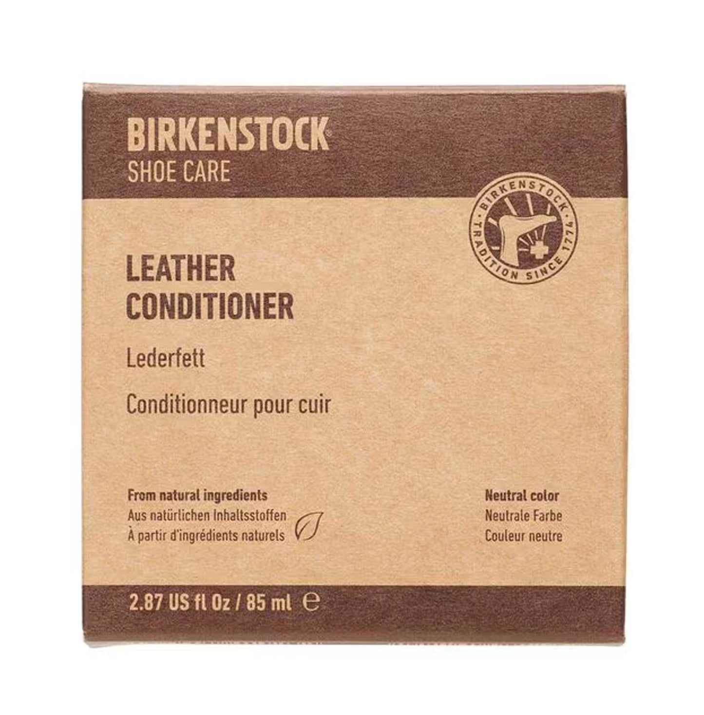 Leather Conditioner BIRKENSTOCK 1027653  per pelle nabuk oliata e liscia