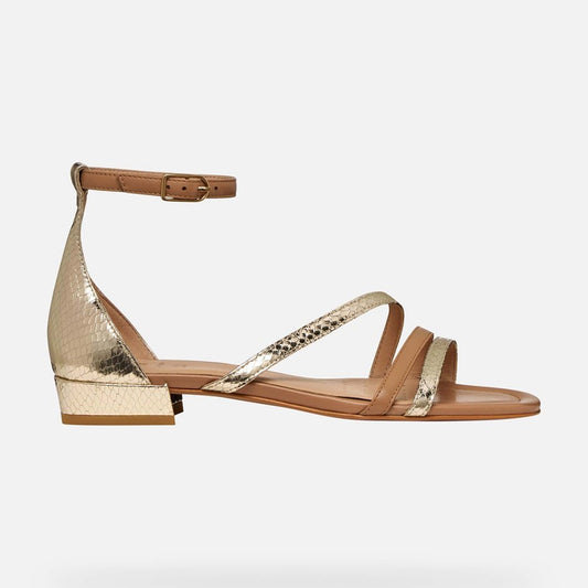 Sandali GEOX D6580D "New Eraklia 15" scarpe oro