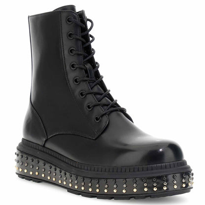 Anfibio CafèNoir FC9701 scarpe platform borchiato