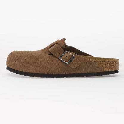 Sabot Boston  Birkenstock 1032795 camoscio Dark Tea (35-40)