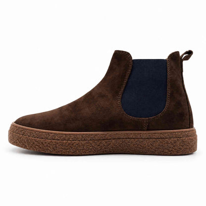 Polacchino KEBO LG5002 Scarpe Uomo in Camoscio Marrone | Made in Italy - Autunno Inverno