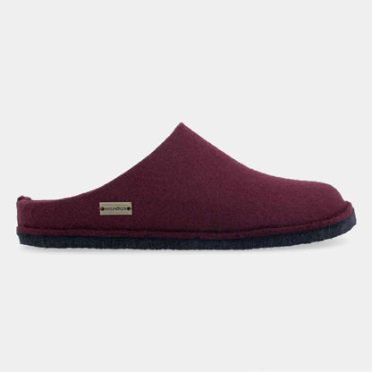 Pantofole HAFLINGER Soft 31101009 bordeaux in feltro di lana