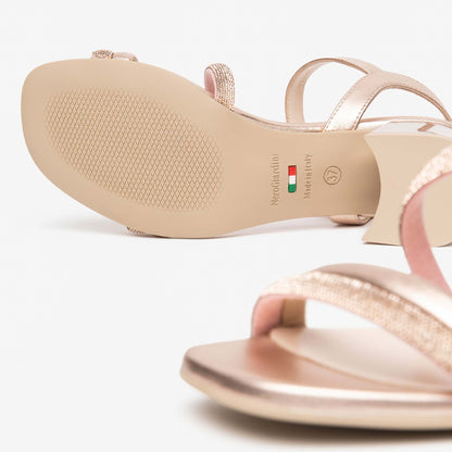 Sandali NeroGiardini Donna Rosa Phard E615721-660 | Tacco Medio Elegante