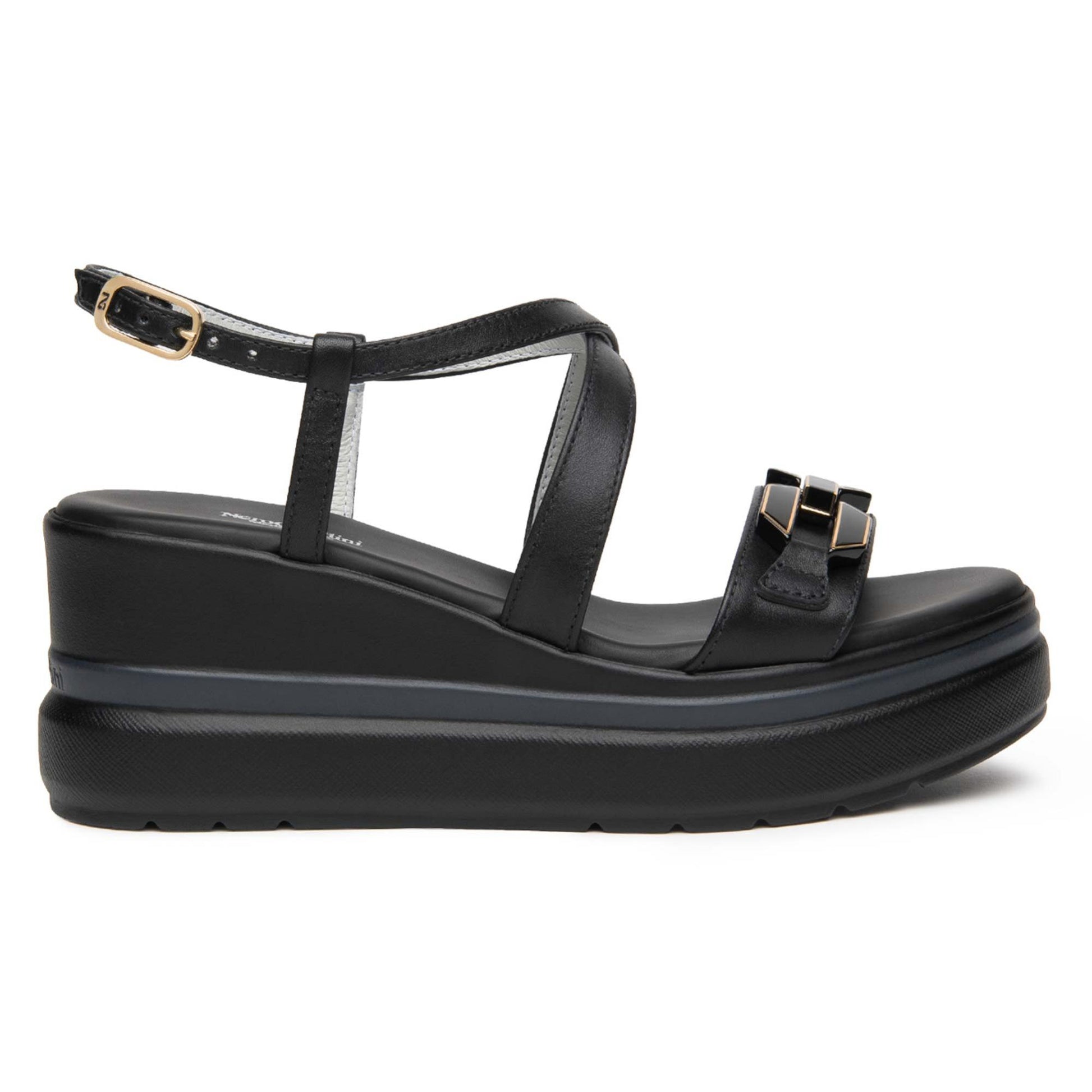 Sandali Zeppa NeroGiardini E615953-100  E615953 5953