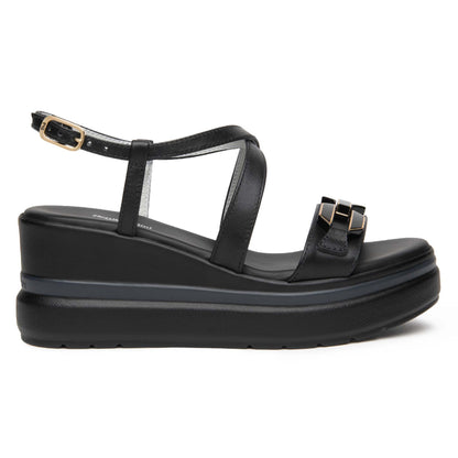 Sandali Zeppa NeroGiardini E615953-100  E615953 5953