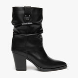 Stivali NeroGiardini I617146D-100 con Risvolto Donna in Pelle Nera | Autunno/Inverno