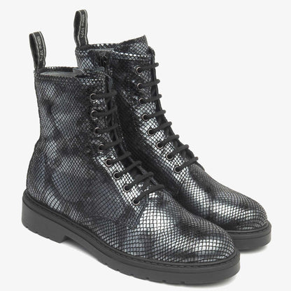 Anfibi NeroGiardini Donna I513946D | Scarpe Pelle Nera