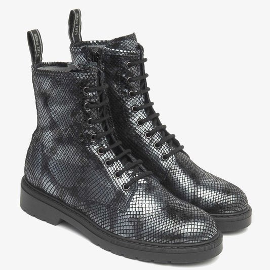 Anfibi NeroGiardini Donna I513946D | Scarpe Pelle Nera