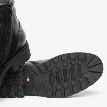 Anfibio NeroGiardini uomo nero con fondo in gomma I601400U-100