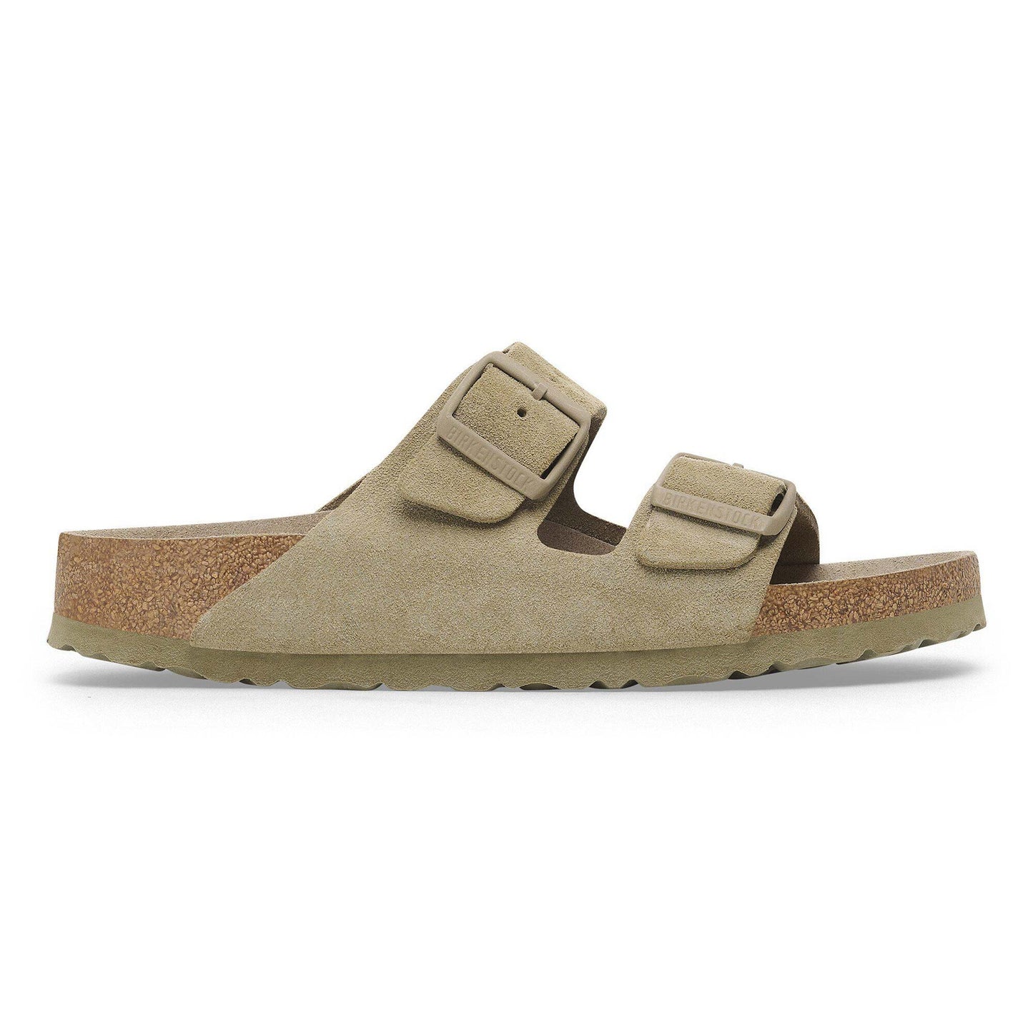 Sandali Arizona Soft Unisex Birkenstock Khaki | Calzata Stretta 1019088 (35-41)