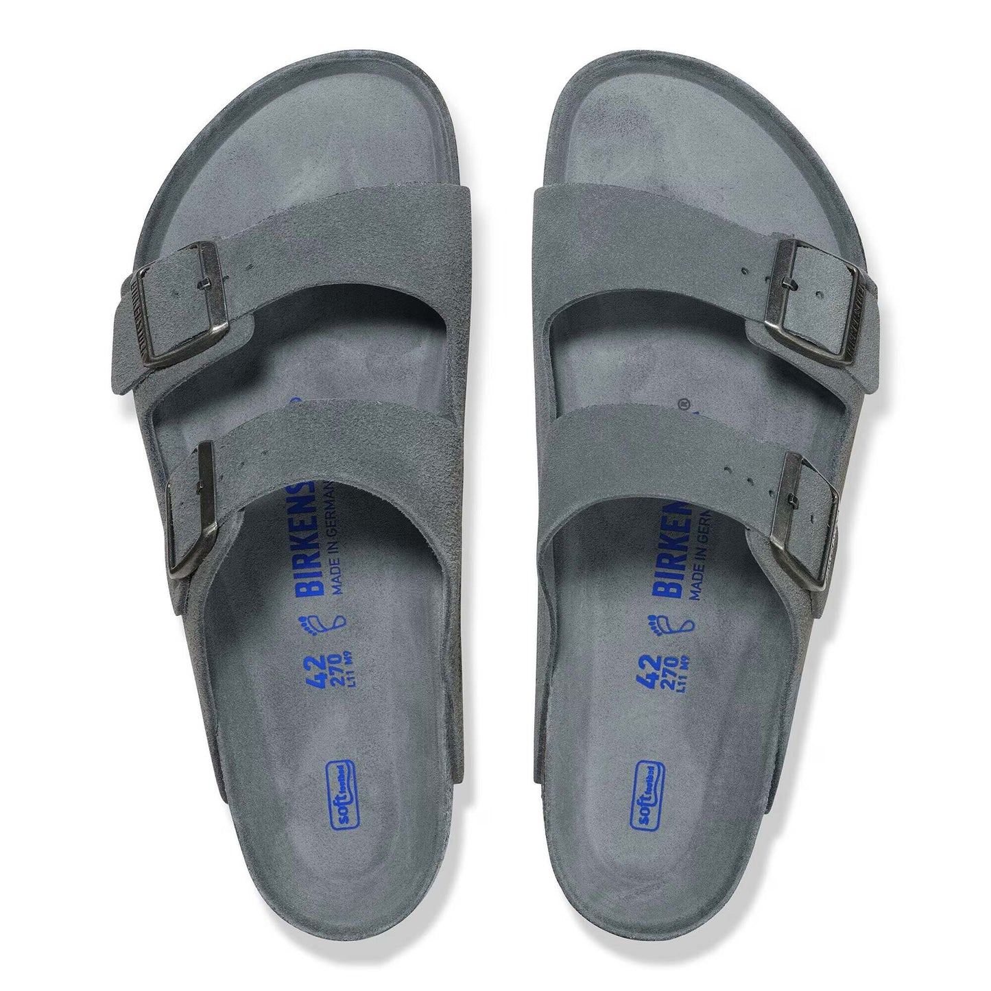 Sandali Arizona Soft Unisex Birkenstock 1030912 Basalt Gray | Calzata Stretta (35-40)