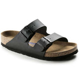 Sandali Arizona Soft Unisex Birkenstock nero plantare morbido | Calzata Stretta 0551253 (35-41)