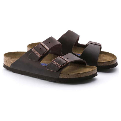 Sandali Arizona Soft Birkenstock 0452763 in pelle marrone habana (35-40)