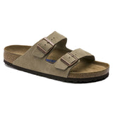 Sandali Arizona Soft Unisex Birkenstock Camoscio Taupe | Calzata Stretta 951303 (41-46)