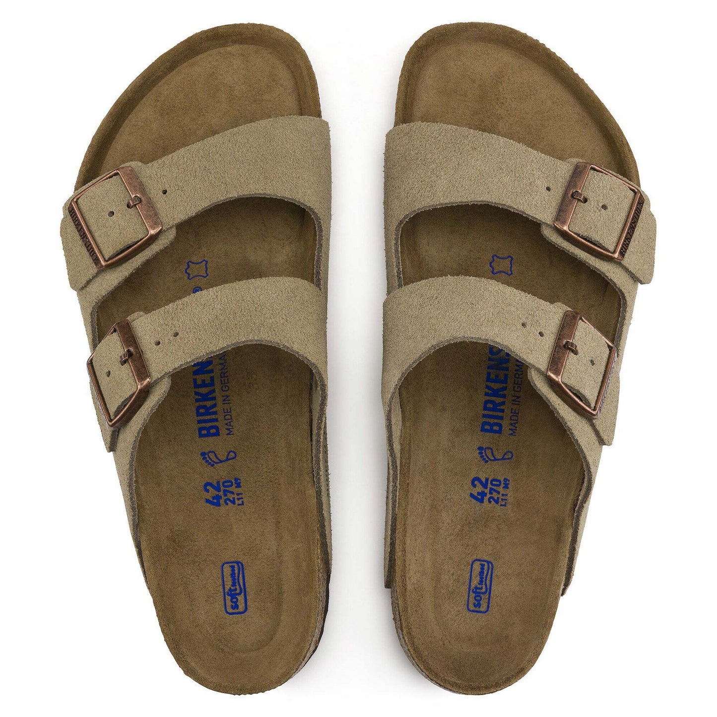 Sandali Arizona Soft Birkenstock camoscio taupe 951303 (35-40)