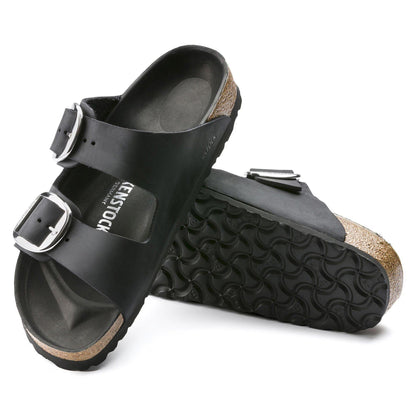 Sandali Arizona Big Buckle Birkenstock in pelle nera 1011075
