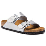 Sandali Arizona Donna Birkenstock Argento | Calzata Stretta 1012283