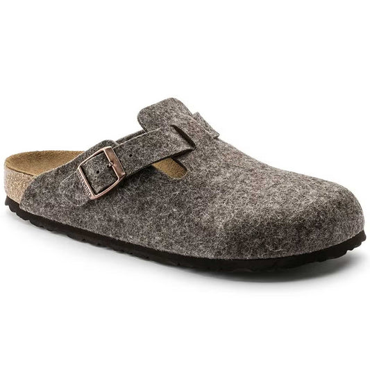 Sabot Birkenstock Boston Cacao 160583 Feltro Lana (41-46)