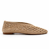 Ballerine INUOVO Donna Flat YTA009 | Tessuto Intrecciato Champagne
