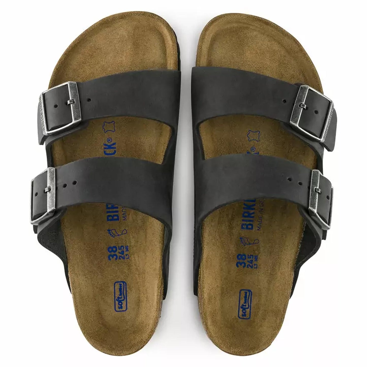 Sandali Birkenstock Arizona Soft 752483 Nero oliato